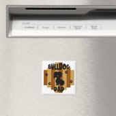 Bulldog Dad Magnet (In Situ (Lave-vaisselle))