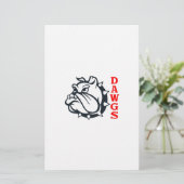BULLDOG DAWGS BRIEFPAPIER (Staand voorkant)