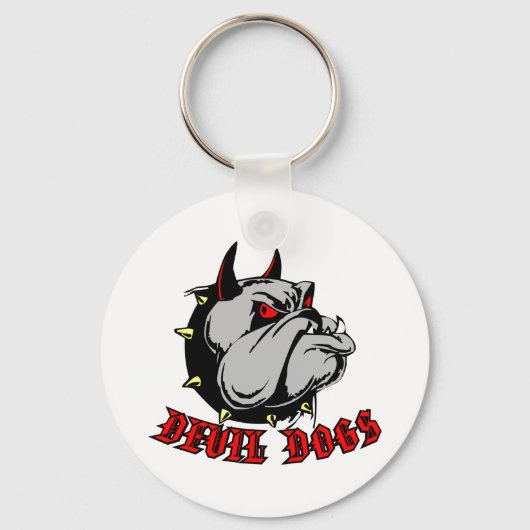 Bulldog Devil Dogs Sleutelhanger (Voorkant)