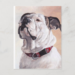 Bulldog Dog Art Briefkaart