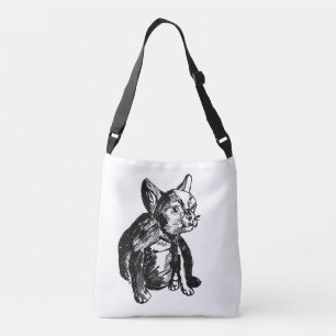 Bulldog Dog Custom All-Over-Print Cross Body Bag Crossbody Tas