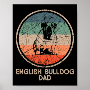 Bulldog Dog - Engels Bulldog Pap Poster