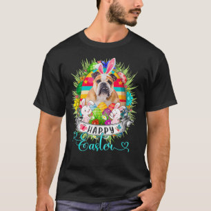 Bulldog Dog in paaseieren - beugel T-shirt