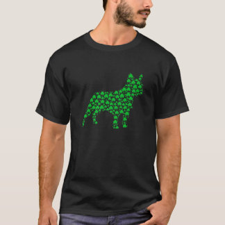 Bulldog Dog Shamrock St.Patrick's Day Puppy T-shirt