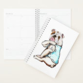 Bulldog Dog Tattoo Ik hou van mam Planner (Display)
