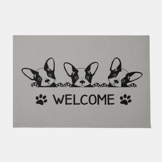 Bulldog Doormat, Bulldog Lover Welcome Mat (Voorkant)