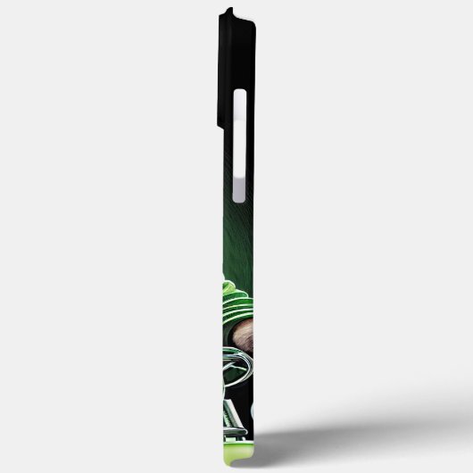 Bulldog Driving Bike St. Patrick's Day Case-Mate iPhone Case (Achterkant / Links)