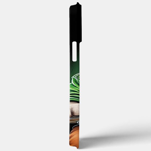 Bulldog Driving Bike St. Patrick's Day Case-Mate iPhone Case (Achterkant / Rechts)