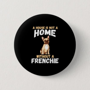 Bulldog Eigenaar Ronde Button 5,7 Cm