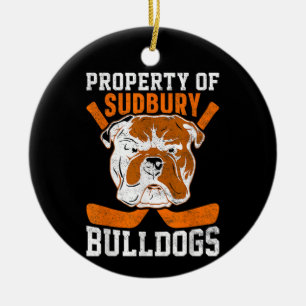 Bulldog Eigendom Van Sudbury Bulldogs Huisdier Hon Keramisch Ornament