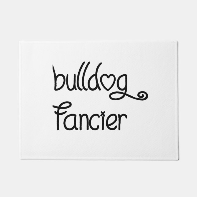 bulldog fancier deurmat (Voorkant)