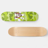 Bulldog; felgroene camo, camouflage skateboard (Horizontaal)