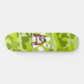 Bulldog; felgroene camo, camouflage skateboard (Horizontaal)