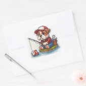 Bulldog Fishing Sticker (Envelop)