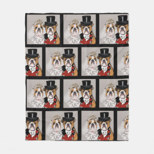 Bulldog Fleece Deken