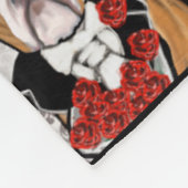 Bulldog Fleece Deken (Hoek)