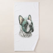 bulldog français (Serviette de bain)