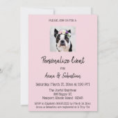 *~* Bulldog Français  Invitation pour l'événement  (Dos)