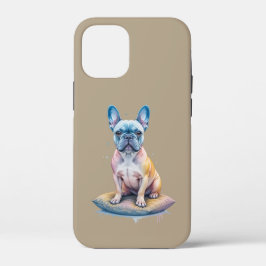 Bulldog Francés Colorido y Artístico iPhone 12 Mini Hoesje