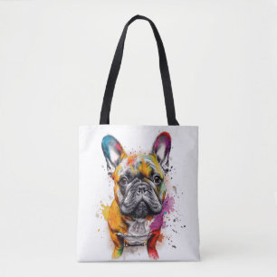 Bulldog francés lleno de estilo draagtas