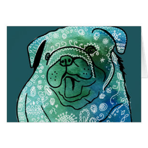 Bulldog Frans Buldog Briefkaart
