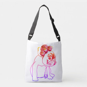 Bulldog Franse buldog puppy zoete hond lichaam tas