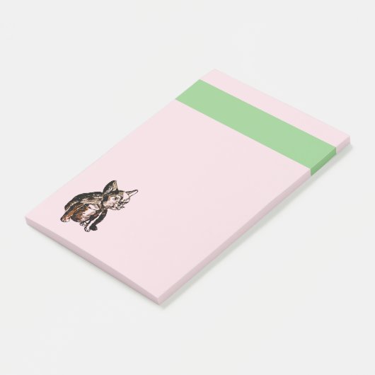 Bulldog Franse buldog puppy zoete hond notities Post-it® Notes (Schuin)