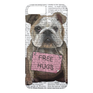 Bulldog Free Hugs iPhone 8 Plus / 7 Plus Hoesje