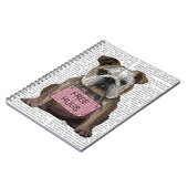 Bulldog Free Hugs Notitieboek (Linkerzijde)