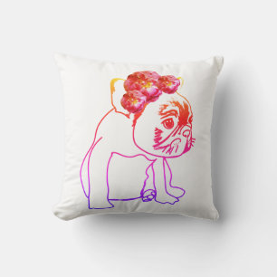 Bulldog French Buldog Puppy Sweet Dog Cushion Kussen