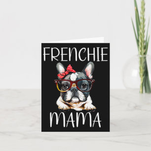 Bulldog Frenchie Mama Watercolor Hond Moederdag Kaart