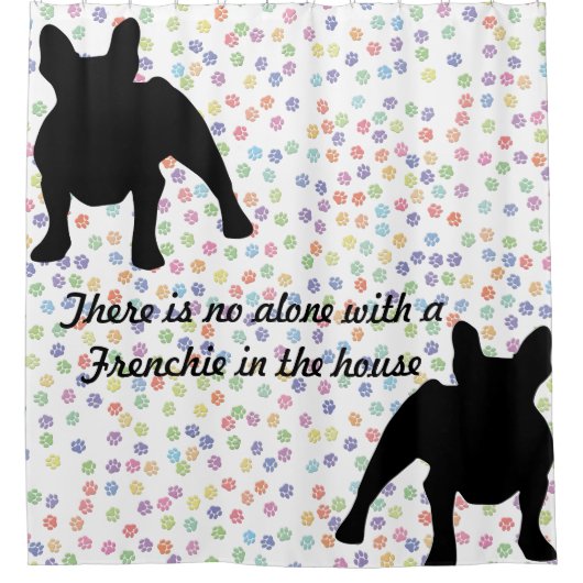 Bulldog Friends Douchegordijn (Voorkant)