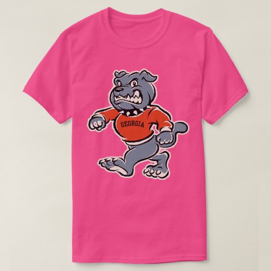 Bulldog Funny Georgia Fan TShirt (Design devant)