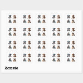 Bulldog Funny Stickers 4 Pack (Feuille)