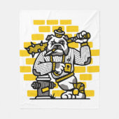 Bulldog Gang Fleece Deken (Voorkant)