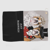 Bulldog golfhanddoek (Horizontaal)