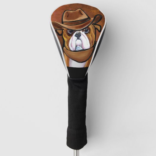 Bulldog Golfheadcover (Voorkant)