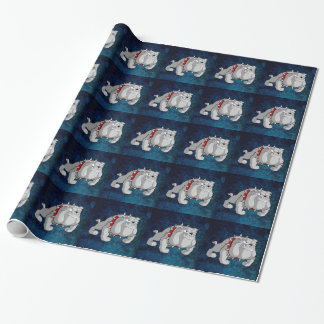 BULLDOG GREY CARTOON CADEAUPAPIER