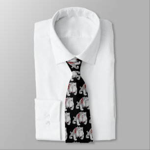 BULLDOG GREY CARTOON STROPDAS