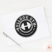 Bulldog Gym Dumbbell Sticker (Envelop)