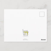 Bulldog habillé comme carte postale de Frankenstei (Dos)