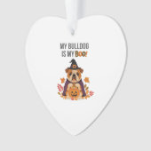 Bulldog Halloween Costume My Bulldog is My Boo Do Ornament (voorkant)