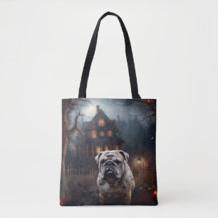 Bulldog Halloween Verschrikkelijk Draagtas