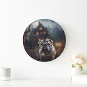Bulldog Halloween Verschrikkelijk Grote Klok (Huis)