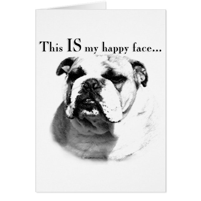 Bulldog Happy Face (Voorkant)
