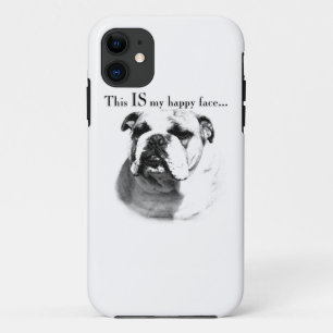 Bulldog Happy Face iPhone 11 Hoesje