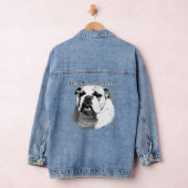 Bulldog Happy Face Denim Jacket (Hangar)