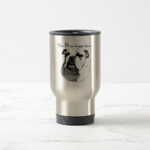 Bulldog Happy Face Reisbeker