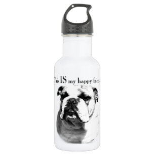 Bulldog Happy Face Waterfles