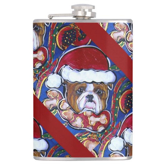 Bulldog Heupfles (Voorkant)